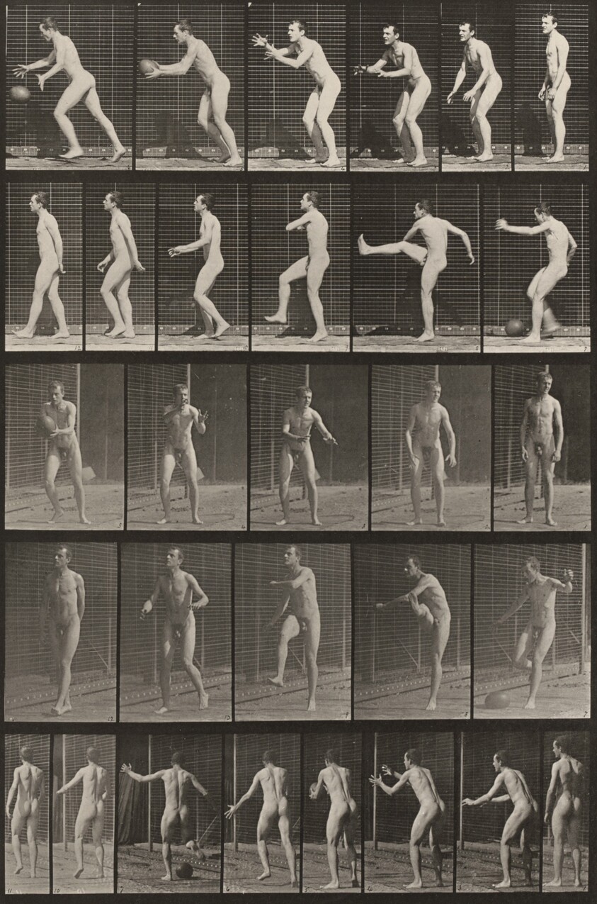 Plate Number 300. Football, drop kick