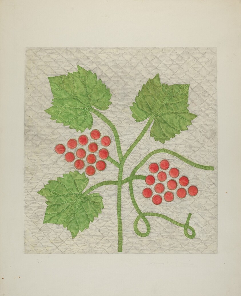 Quilt - Grape Pattern