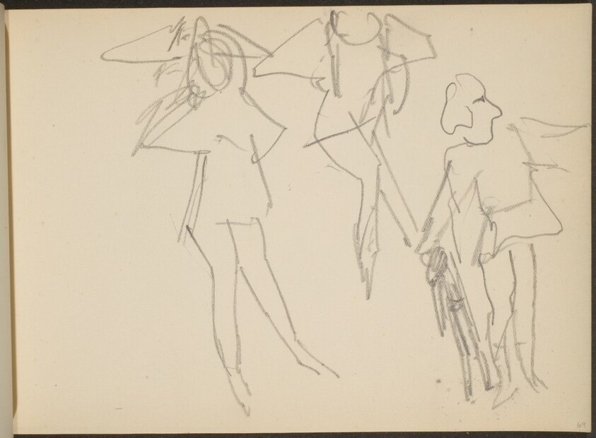 Drei Figuren, wohl Tänzer (Three Figures) [p. 69]