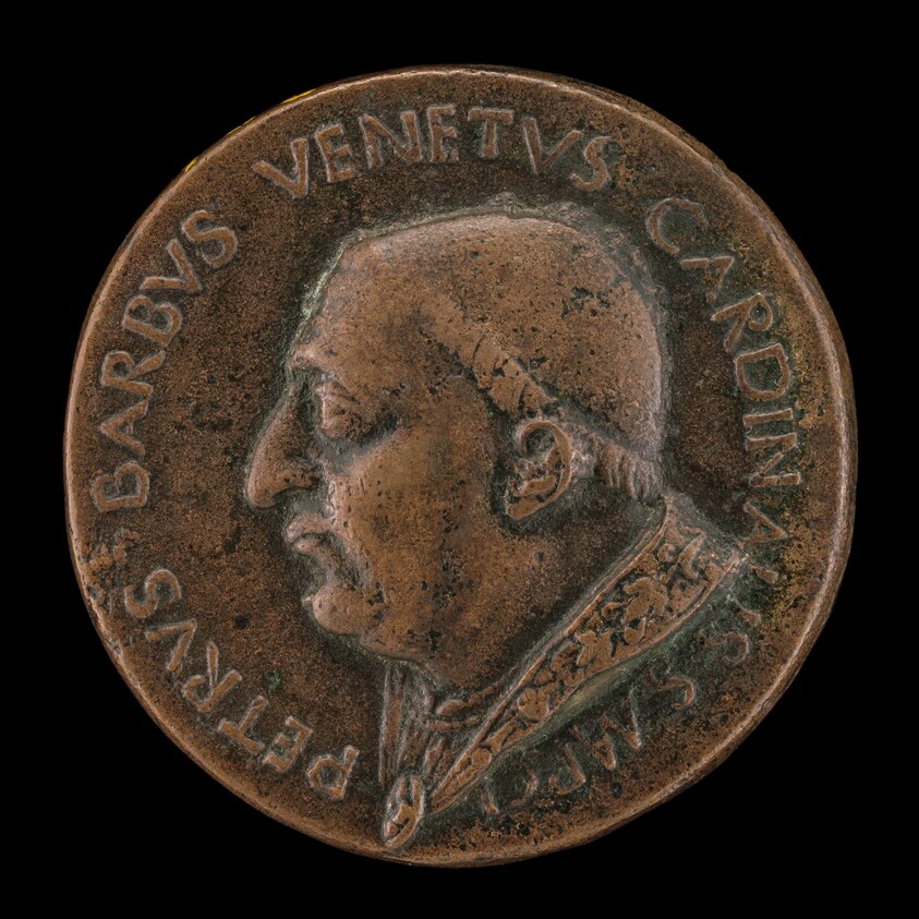 Pietro Barbo, 1417-1471, Cardinal of San Marco 1455, Pope Paul II 1464 [obverse]