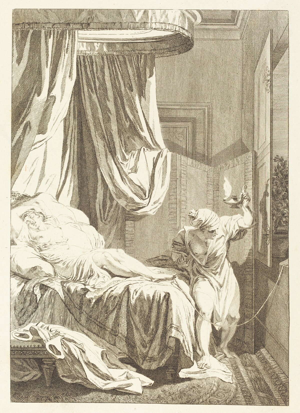 La gageure des trois commeres: Le fil