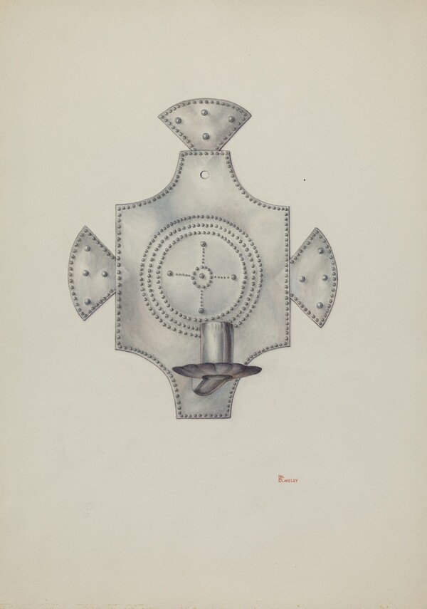 Candleholder (Candelero) Cut Tin