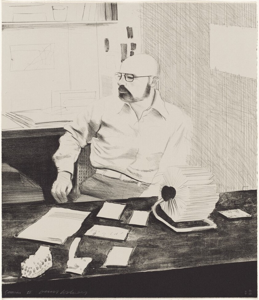 Sidney in His Office