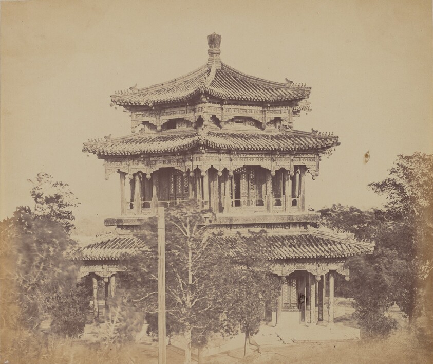 The Great Imperial Palace Yuen Min Yuen, Pekin, Before the Burning, October 18, 1860
