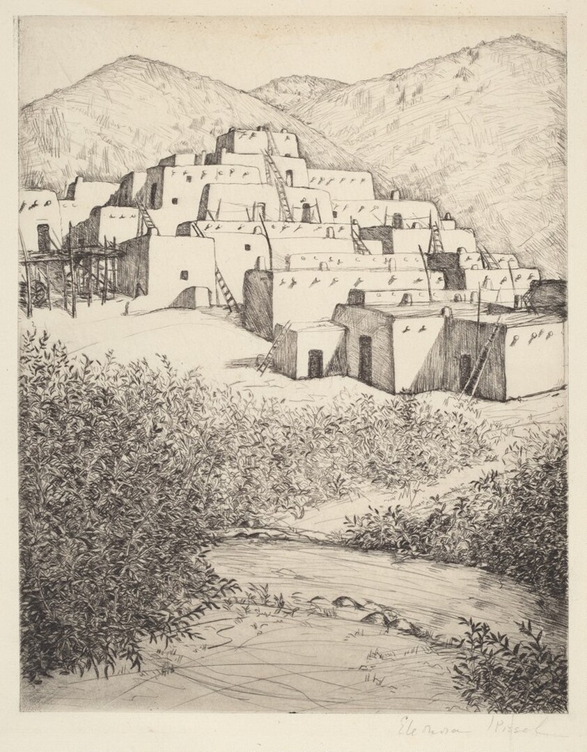 Untitled (Pueblo Scene, New Mexico)