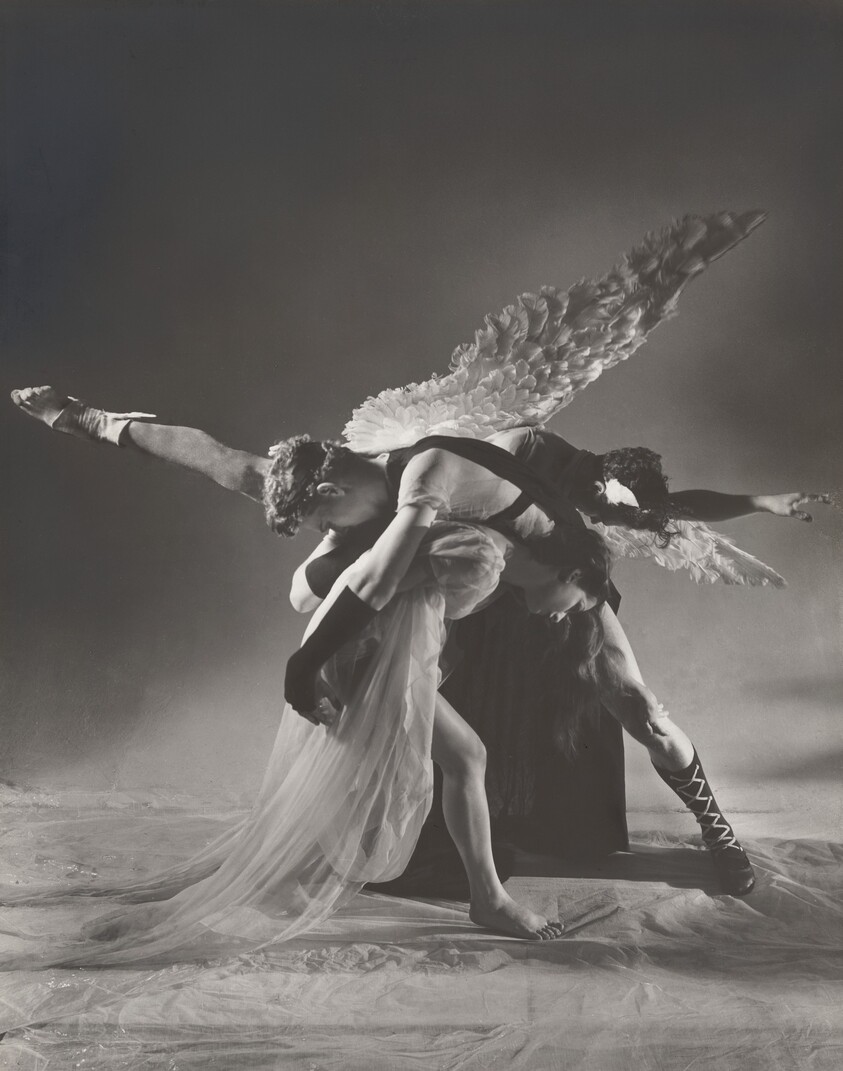 Lew Christensen, William Dollar, and Daphne Vane in Balanchine's Staging of "Orpheus and Eurydice"