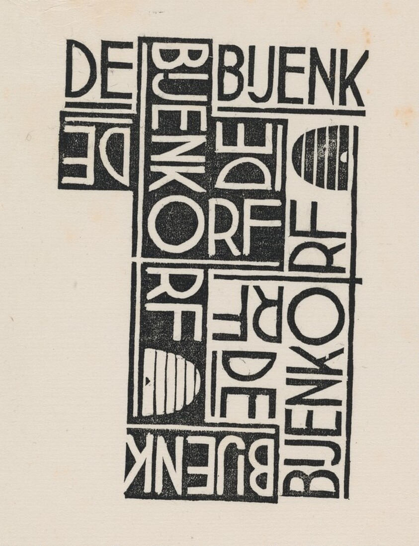 Design for wrapping paper: De Bijenkorf