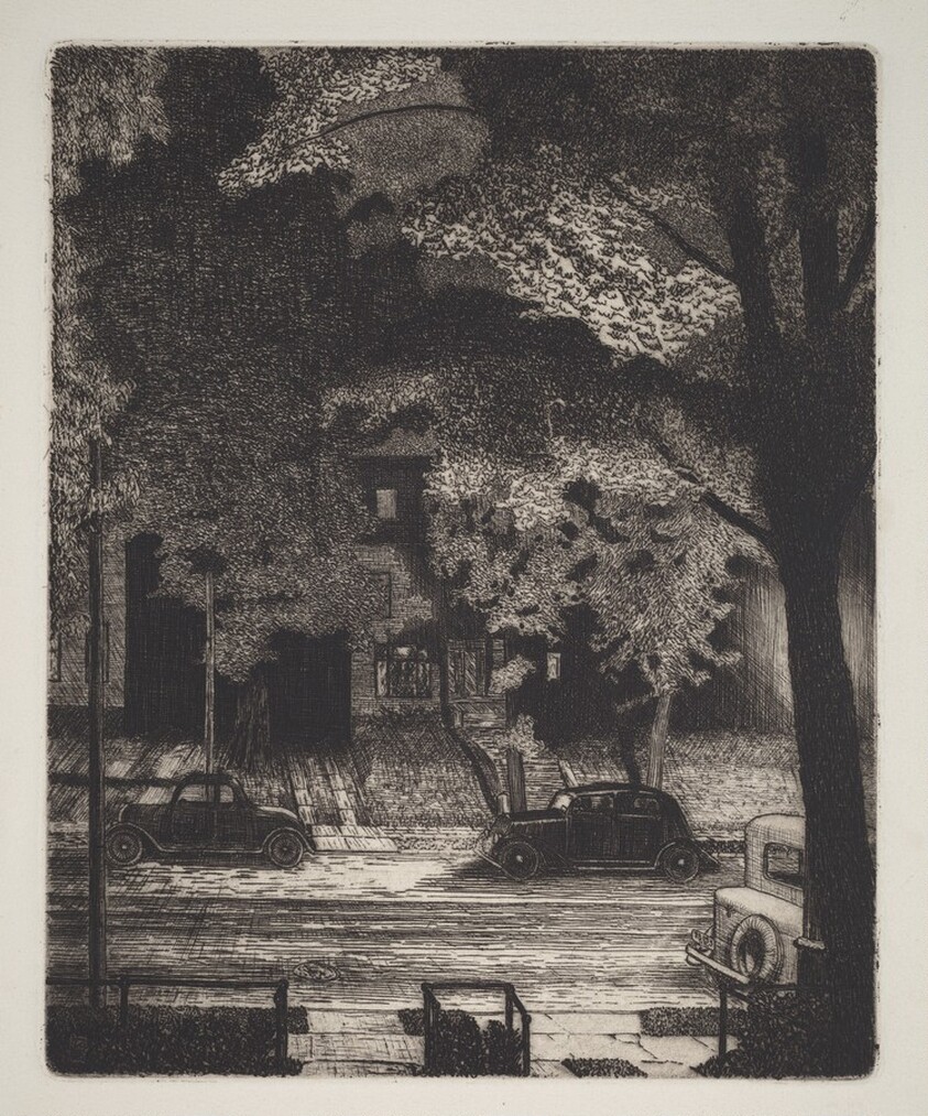 Untitled  (Frontyards at Night)