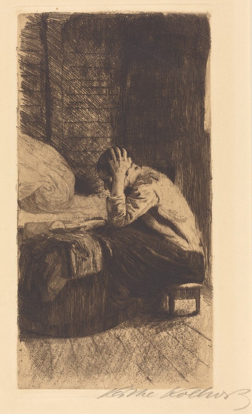 Woman at the Cradle (Frau an der Wiege)