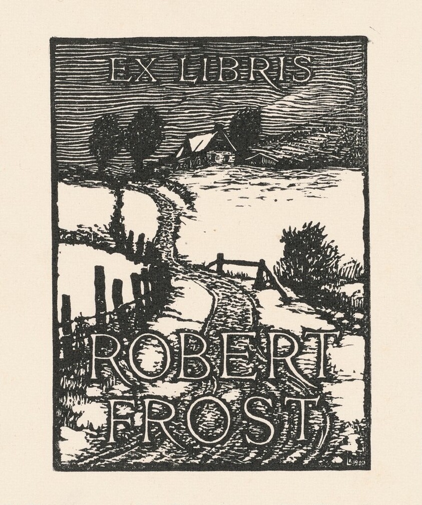 Robert Frost Book Plate