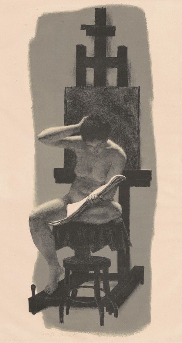 Model and Easel
