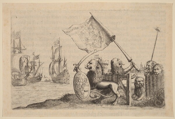 Lions Protecting the Garden of the United Provinces