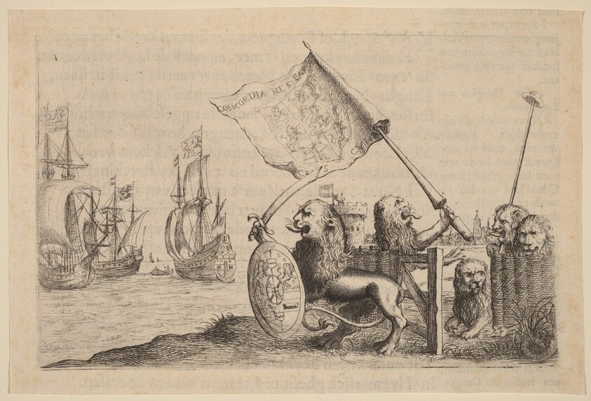 Lions Protecting the Garden of the United Provinces