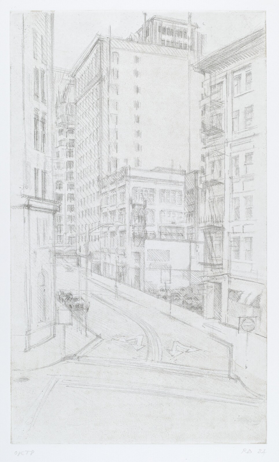 Latham Square, Rackstraw Downes, 1986