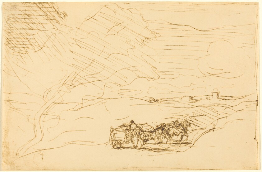 Wagon Going to Town (Le Charriot allant a la ville)