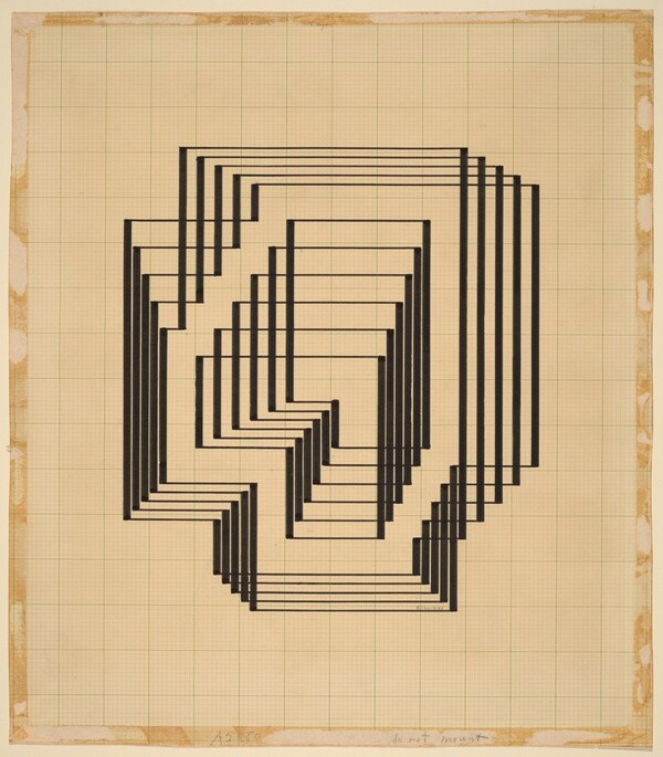 Preparatory drawing for Graphic Tectonics