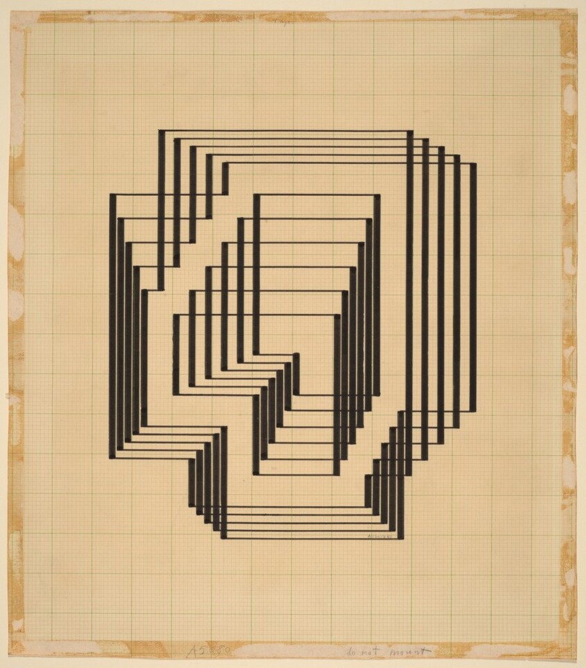 Preparatory drawing for Graphic Tectonics