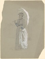 Woman with Parasol, Enoch Wood Perry, Jr., c. 1870