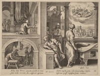 The Vision of Saint Peter, Philip Galle after Jan van der Straet