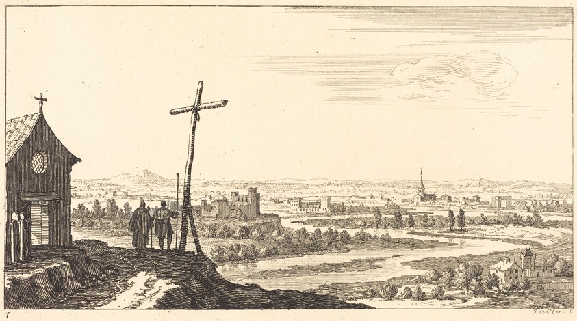 Landscape with Church and Town in Distance