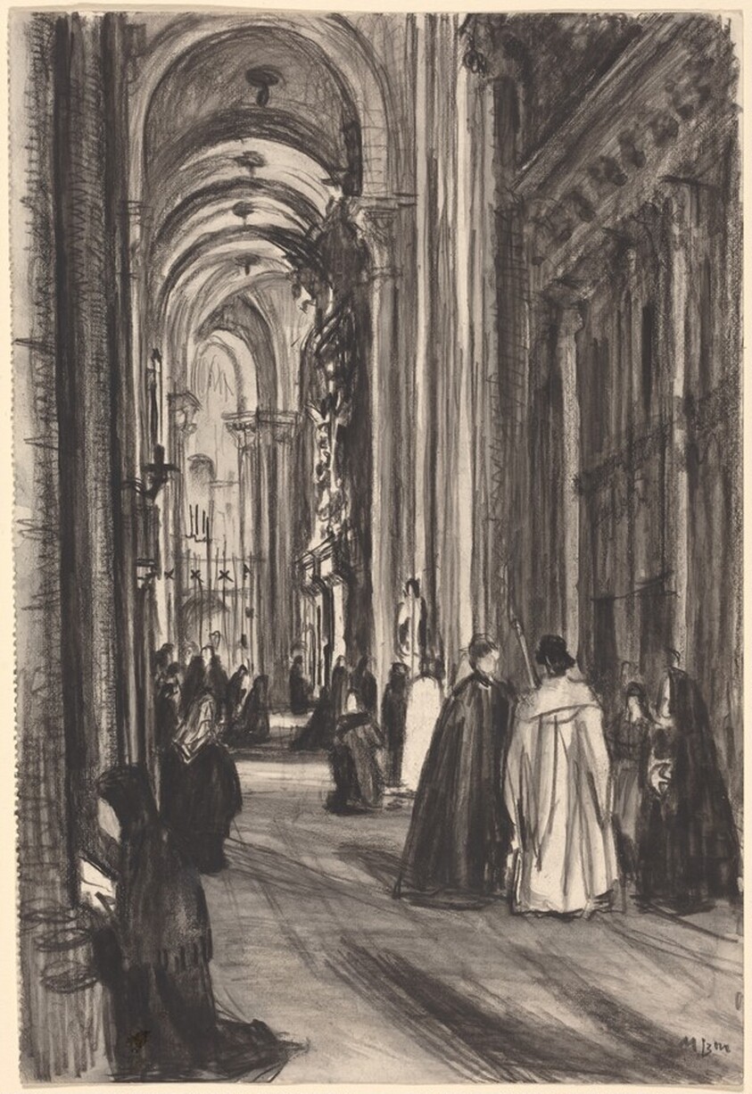 Aisle in Santiago Cathedral
