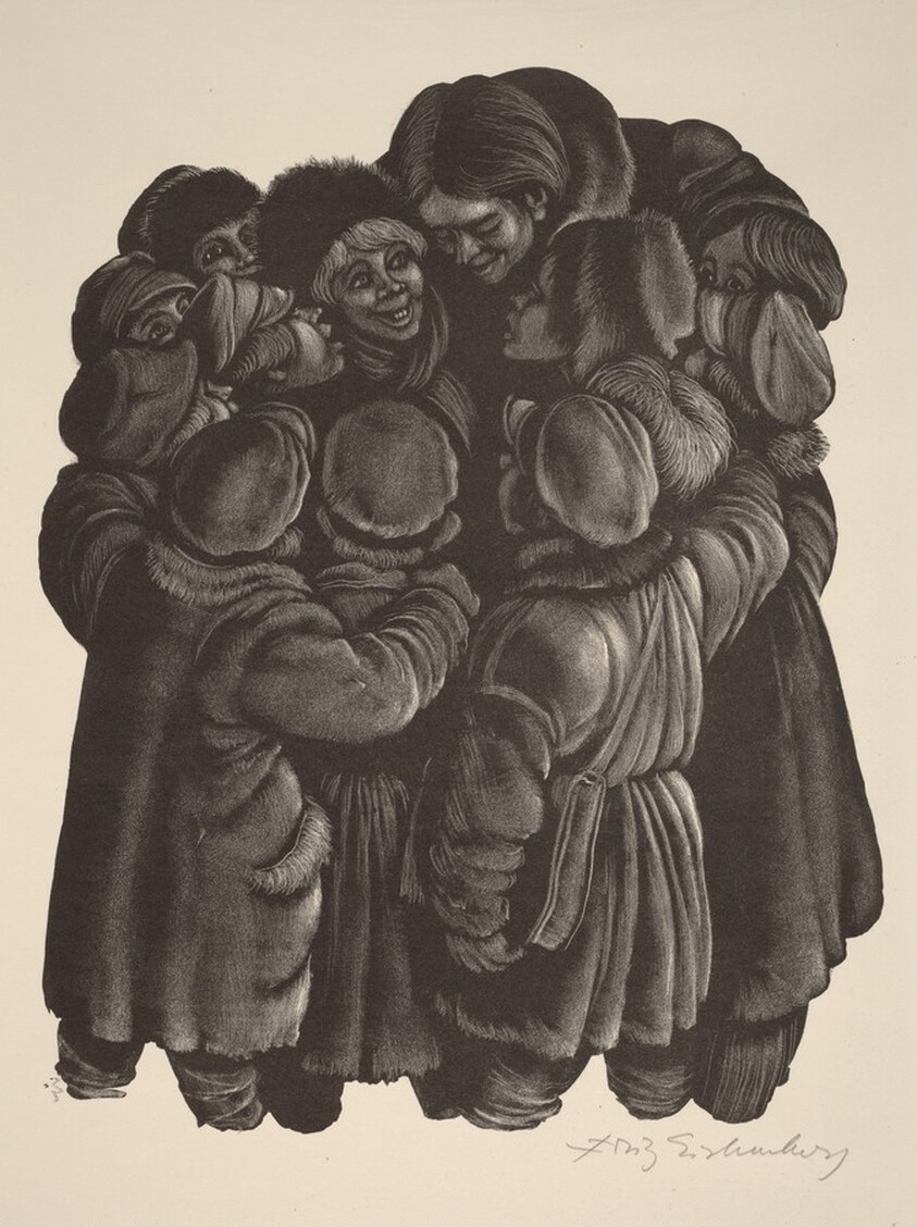 "Hurrah for Karamazov!" (Epilogue, facing p.602)