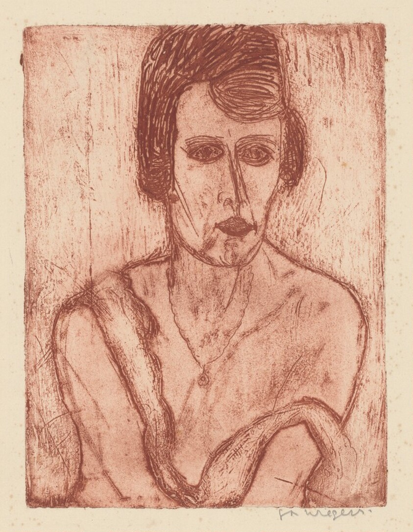 A Young Woman with a Necklace