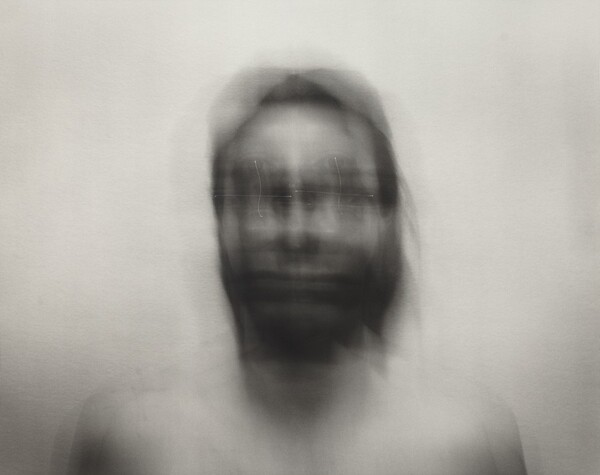 Self-Portrait: Horizontal Motion, Medium, Bisected by Vertical Motion, Medium