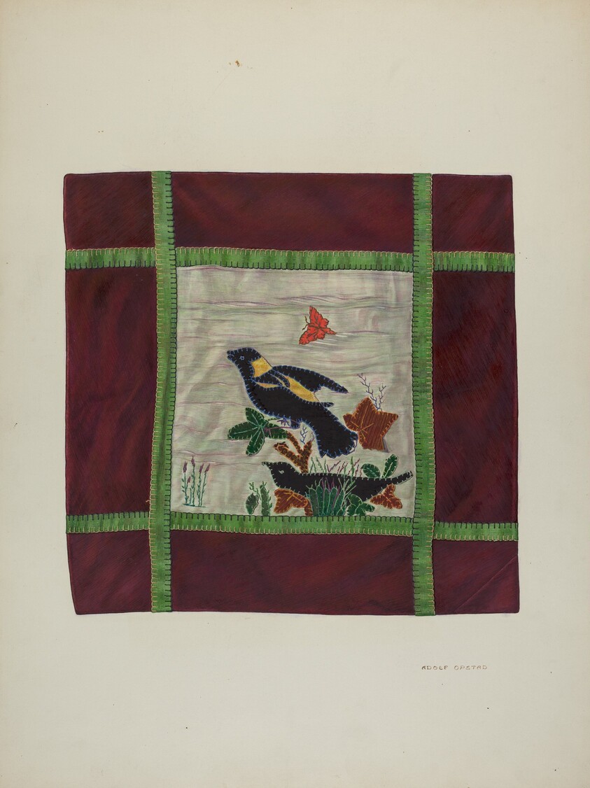 Applique Coverlet (Detail)