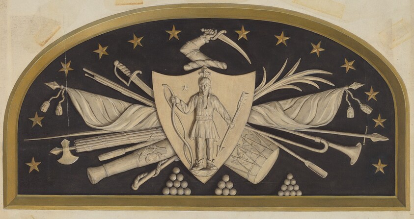 Lunette - Massachusetts State Seal