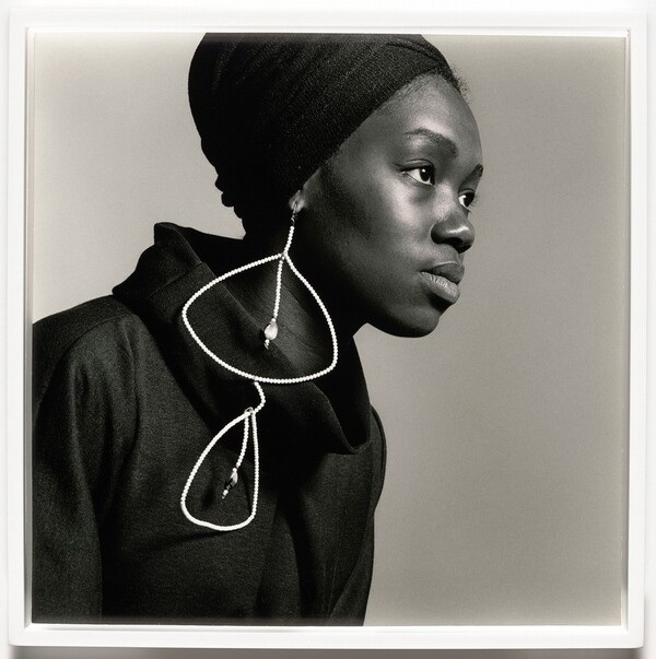 Untitled (Nomsa Brath with earrings designed by Carolee Prince)