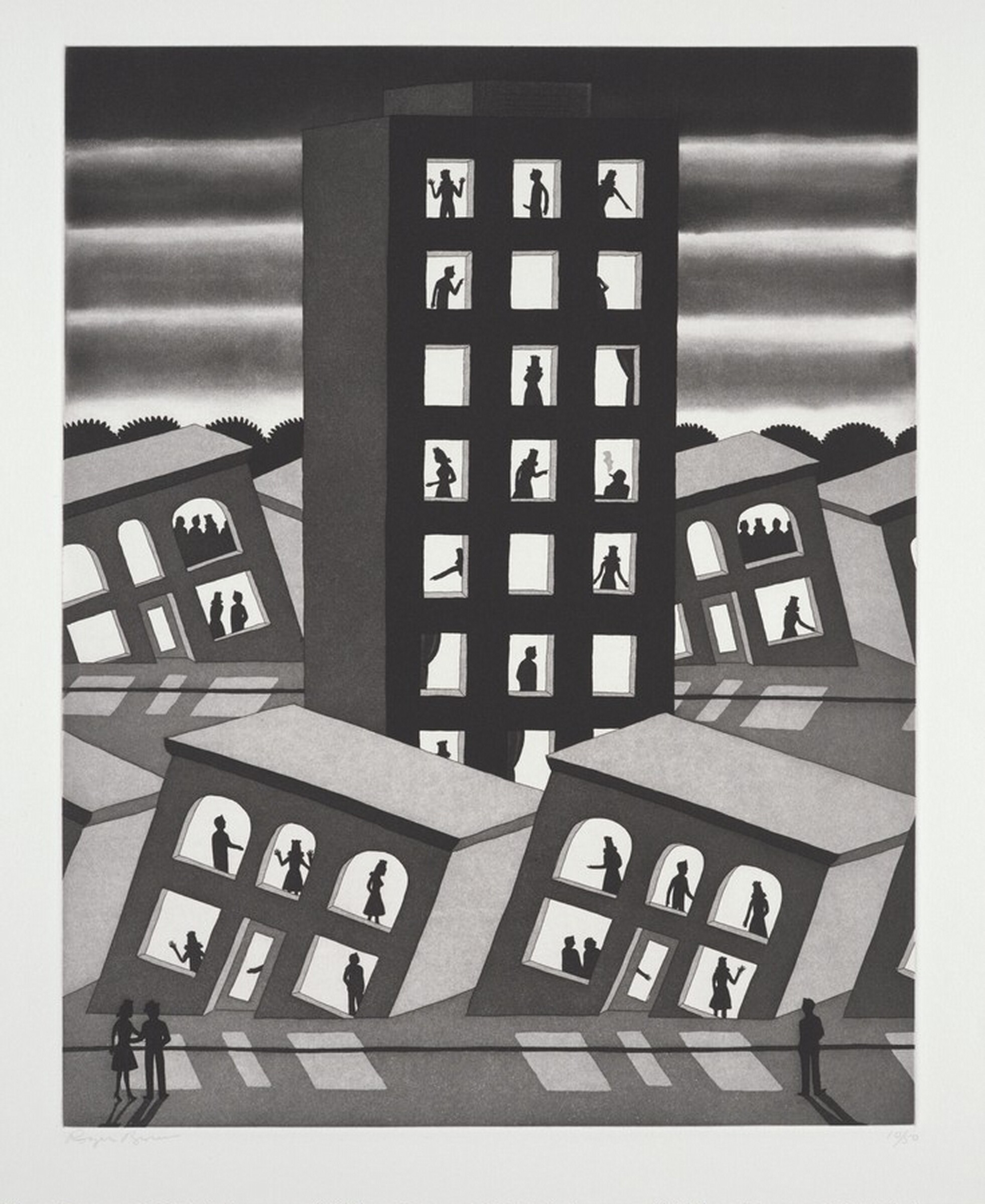 Standing While All Around Are Sinking, Roger Brown, 1977
