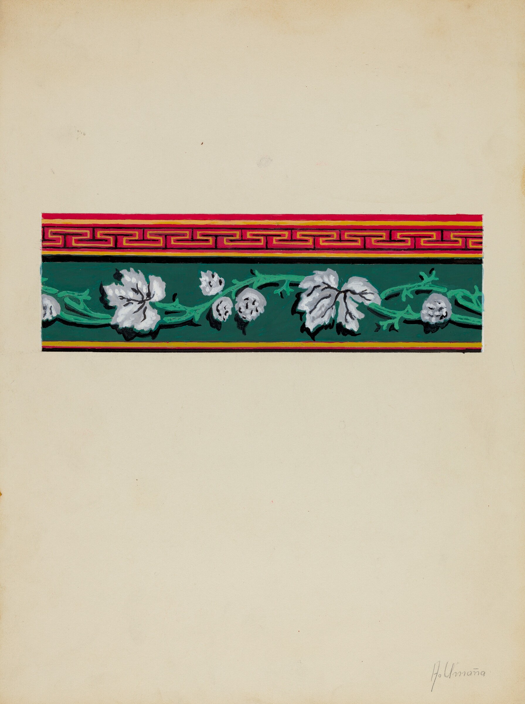 Wall Paper, Alfonso Umana, c. 1936