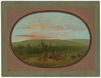 A Sioux Village, George Catlin, 1861/1869