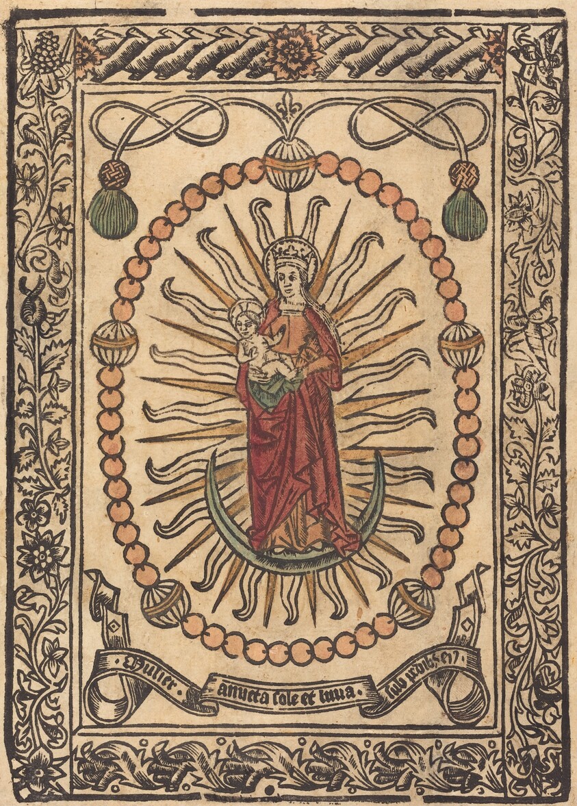 The Madonna and Child in a Rosary