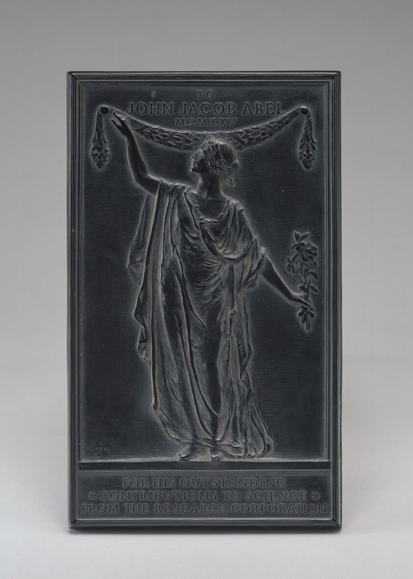 John Jacob Abel Plaque for the Research Corporation