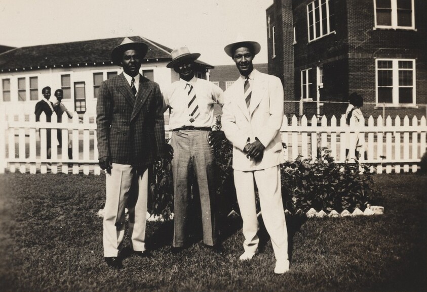 Untitled (Three men wearing hats)