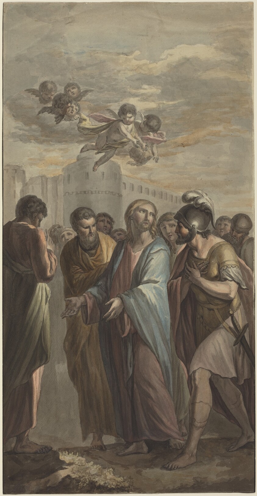 Christ with Apostles and a Roman Soldier
