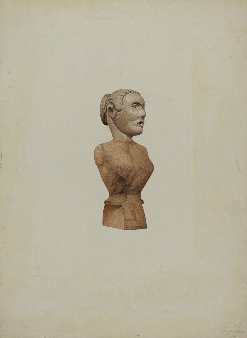 Carved Bust: Doll
