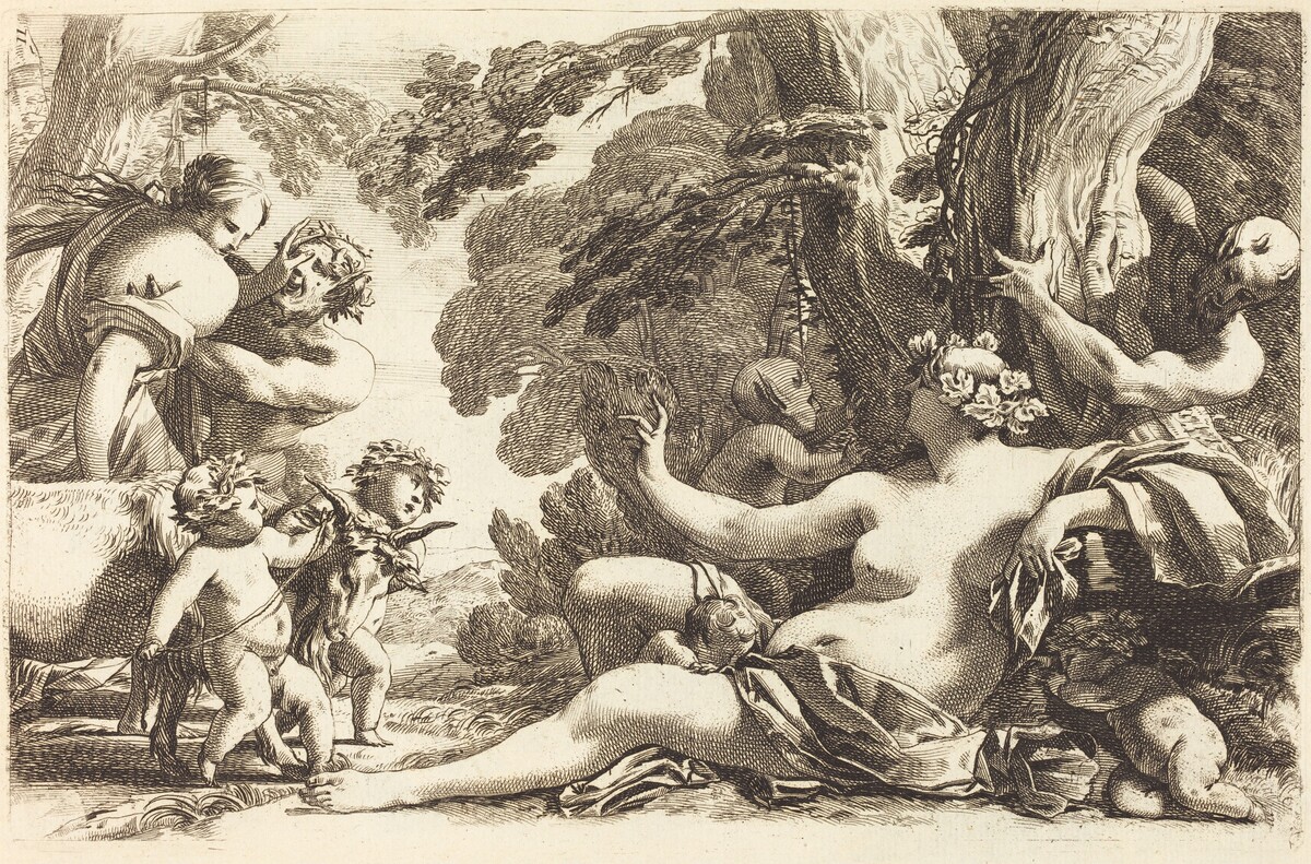 Seated Bacchante with Children