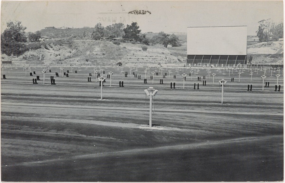 100 Boots Parking. Via de la Valle, California. May 17, 1971, 11:00 a.m.
