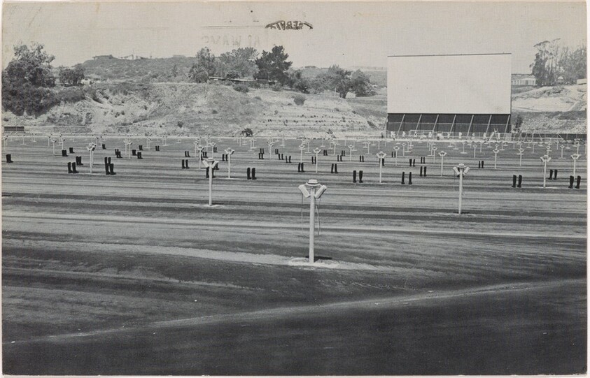 100 Boots Parking. Via de la Valle, California. May 17, 1971, 11:00 a.m.