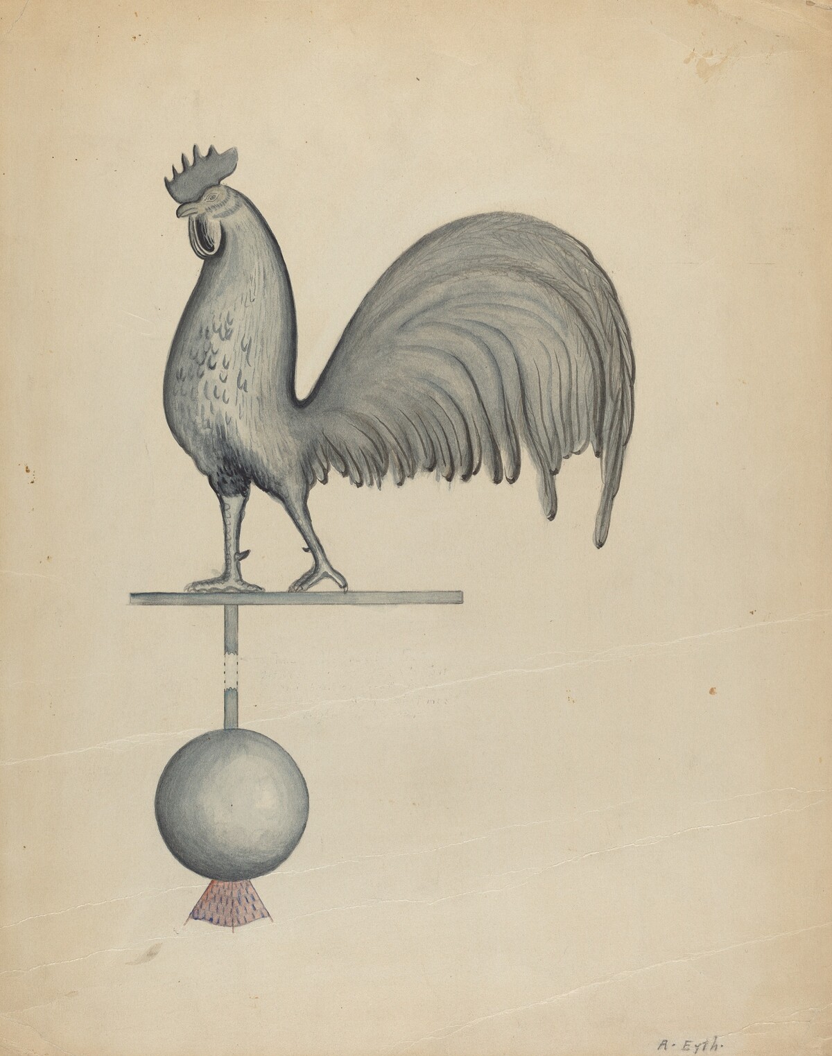 Weather Vane - Iron Rooster