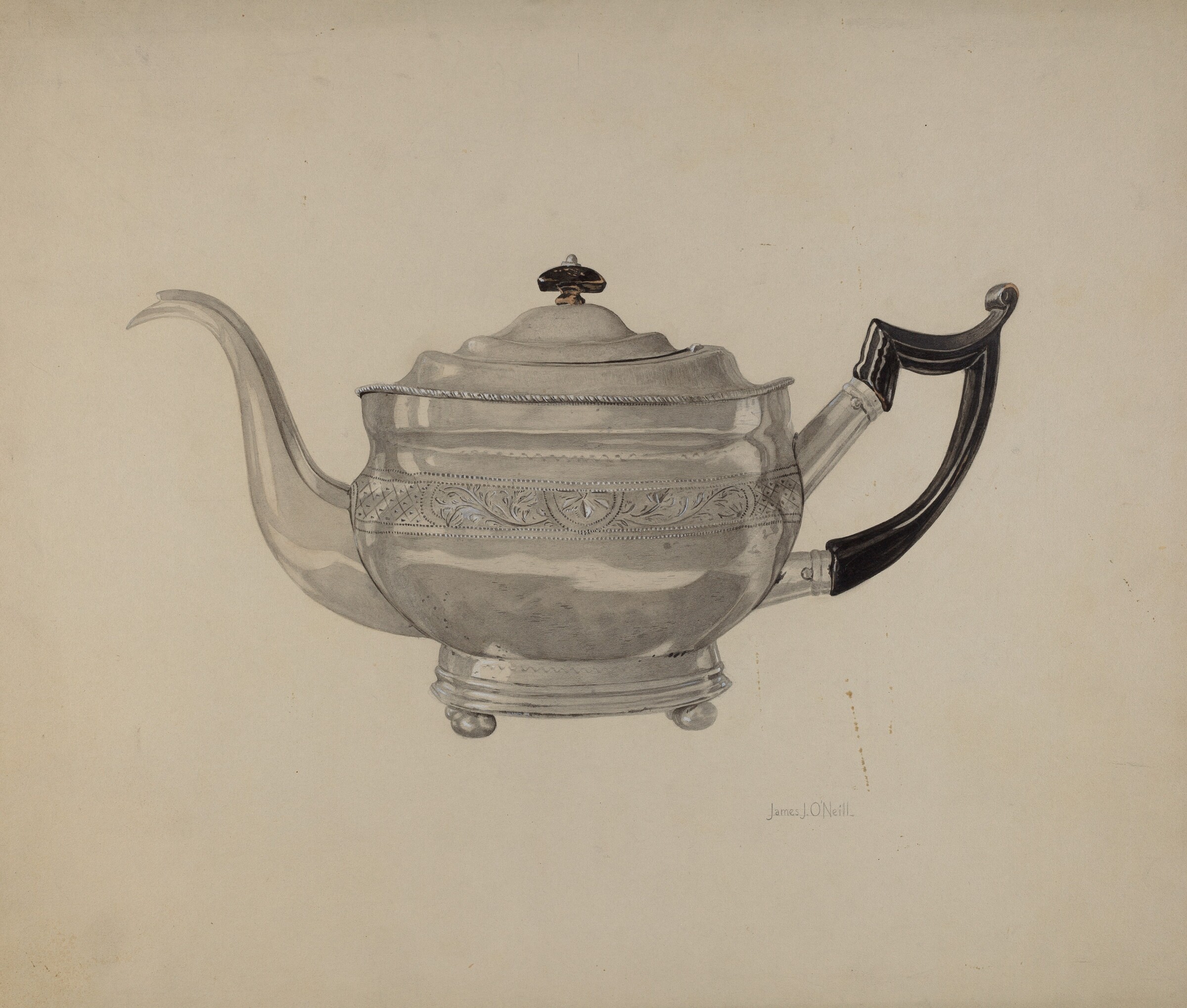 Teapot, J.J. O'Neill, c. 1938
