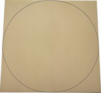 Green Distorted Square-Circle, Robert Mangold, 1971