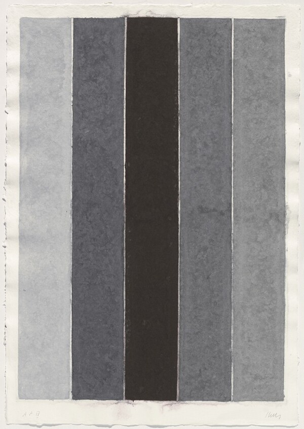Colored Paper Image IX  (Four Grays with Black I)