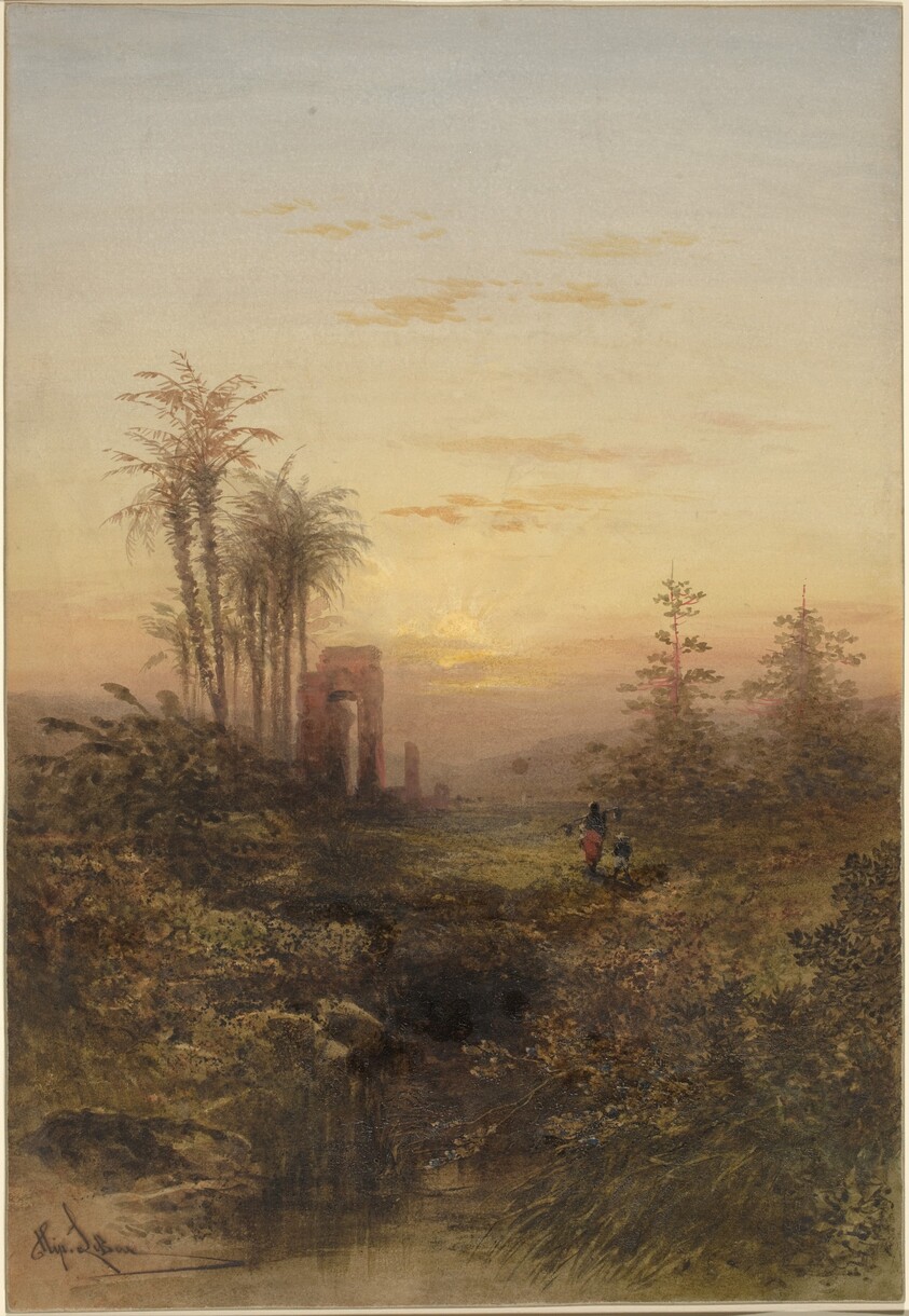 Sunset in an Oriental Landscape