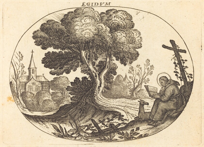 Saint Egidius and a Doe