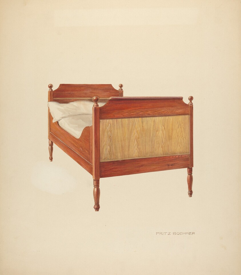 Zoar "Sleigh" Bed