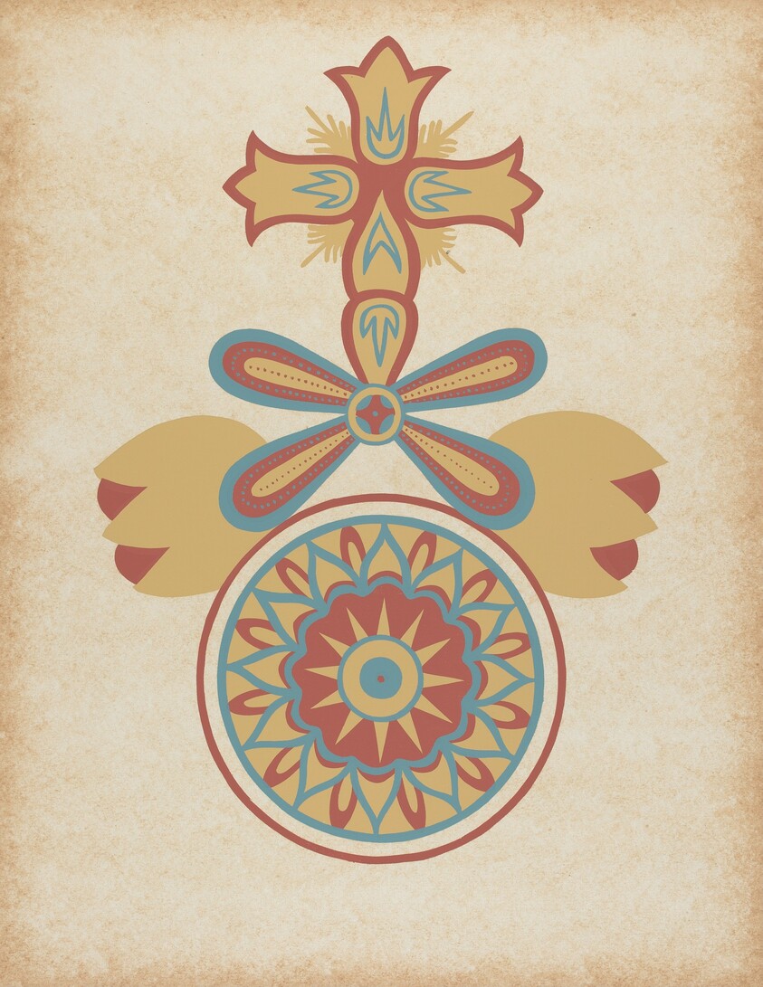 Santa Barbara Mission Doorway Design from the portfolio "Decorative Art of Spanish California"